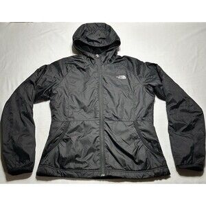 The North Face Black Jacket T325 T725 S12 Full Zip Womens Size Large